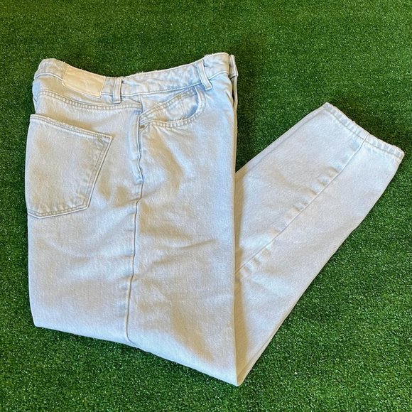 Zara Women's High Rise Mom Fit Blue Jeans Pants Size 04 - Picture 1 of 13